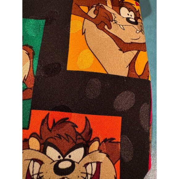 Lot of 2 Vintage Looney Tunes Taz Silk Neckties – Tasmanian Devil Cartoon‎ Print - Picture 4 of 13